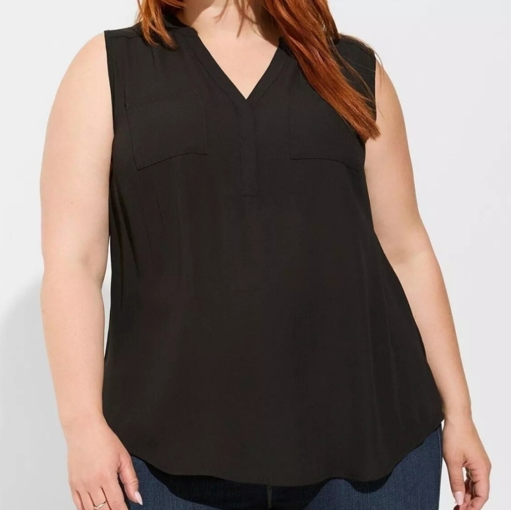 Torrid Harper Georgette Sleeveless Top